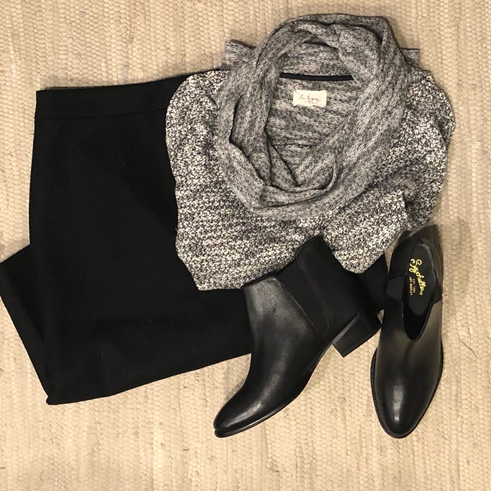 J. Crew No. 2 Pencil Black Wool Skirt (8)